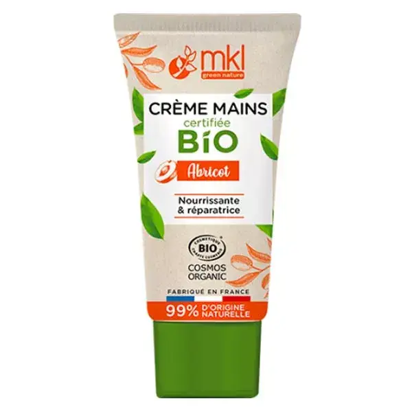 Creme para as mãos MKL Green Nature Organic Apricot 50ml