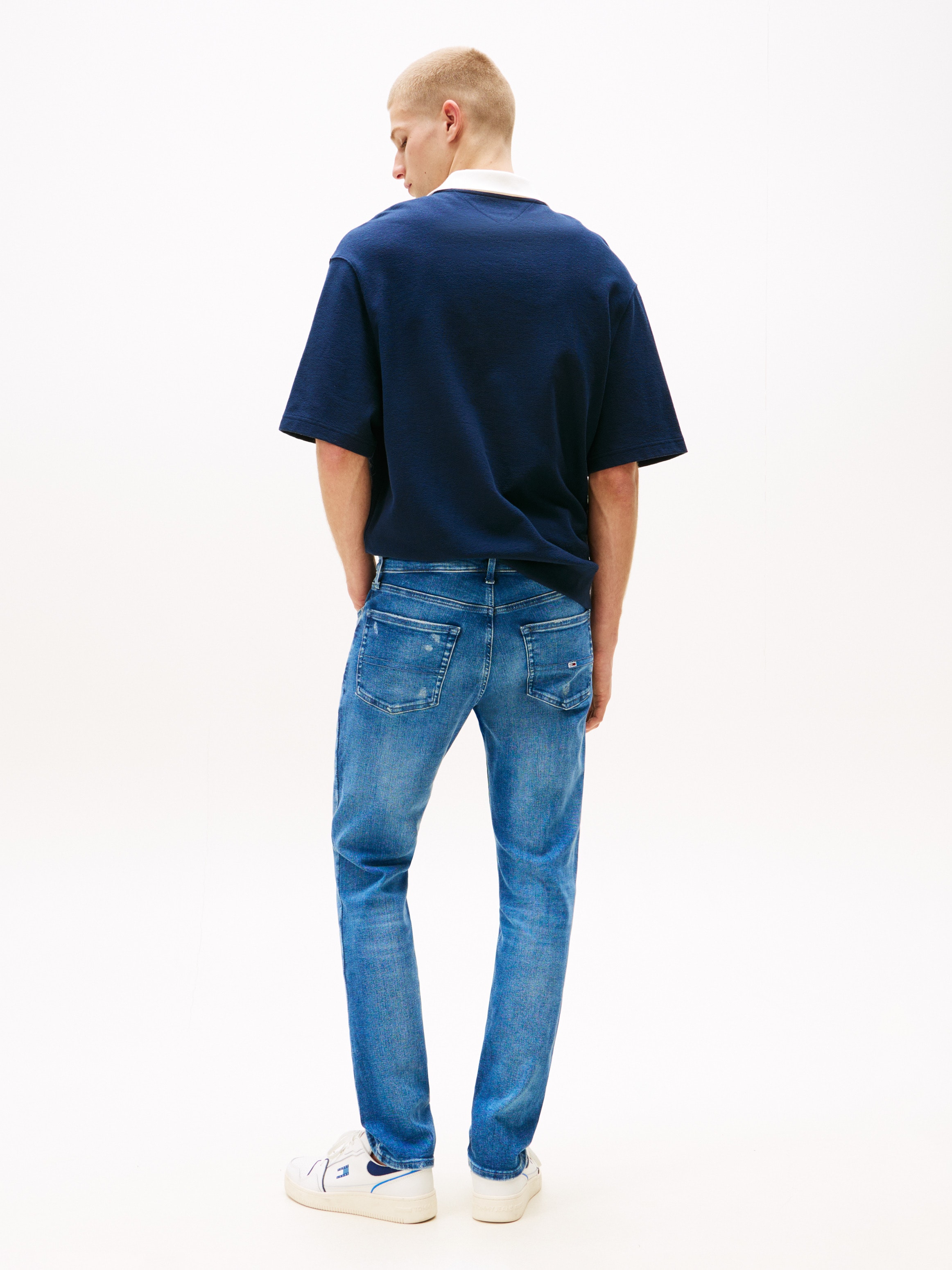 Tommy Jeans Slim-fit-Jeans »Scanton Slim«, Slim‑Fit‑Jeans mit mittlerer Leibhöhe, 5‑Pocket‑Design