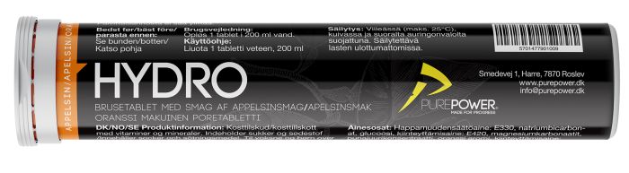 Hydro Appelsin 20x4 gram brusetabletter