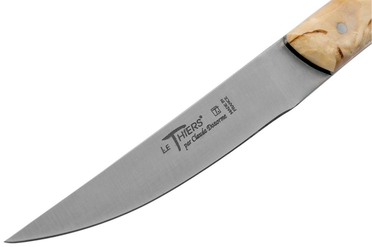 Claude Dozorme Le Thiers steakmesset 4-delig, berkenhout zwart