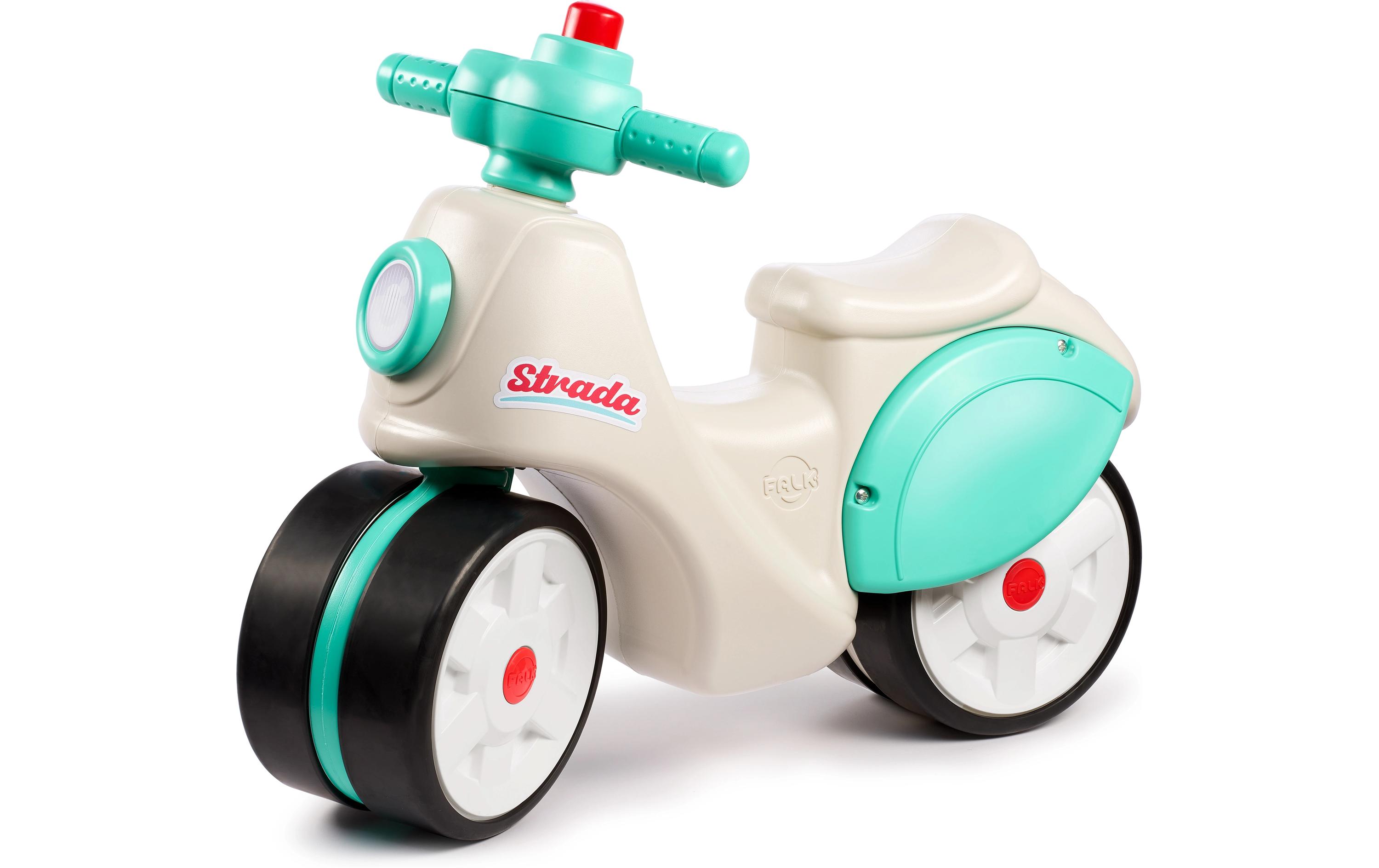Rutschfahrzeug Strada Early Years ScooterScooter mit geräuscharmen Rädern, Lenker mit Richtungsanzeige und Hupe