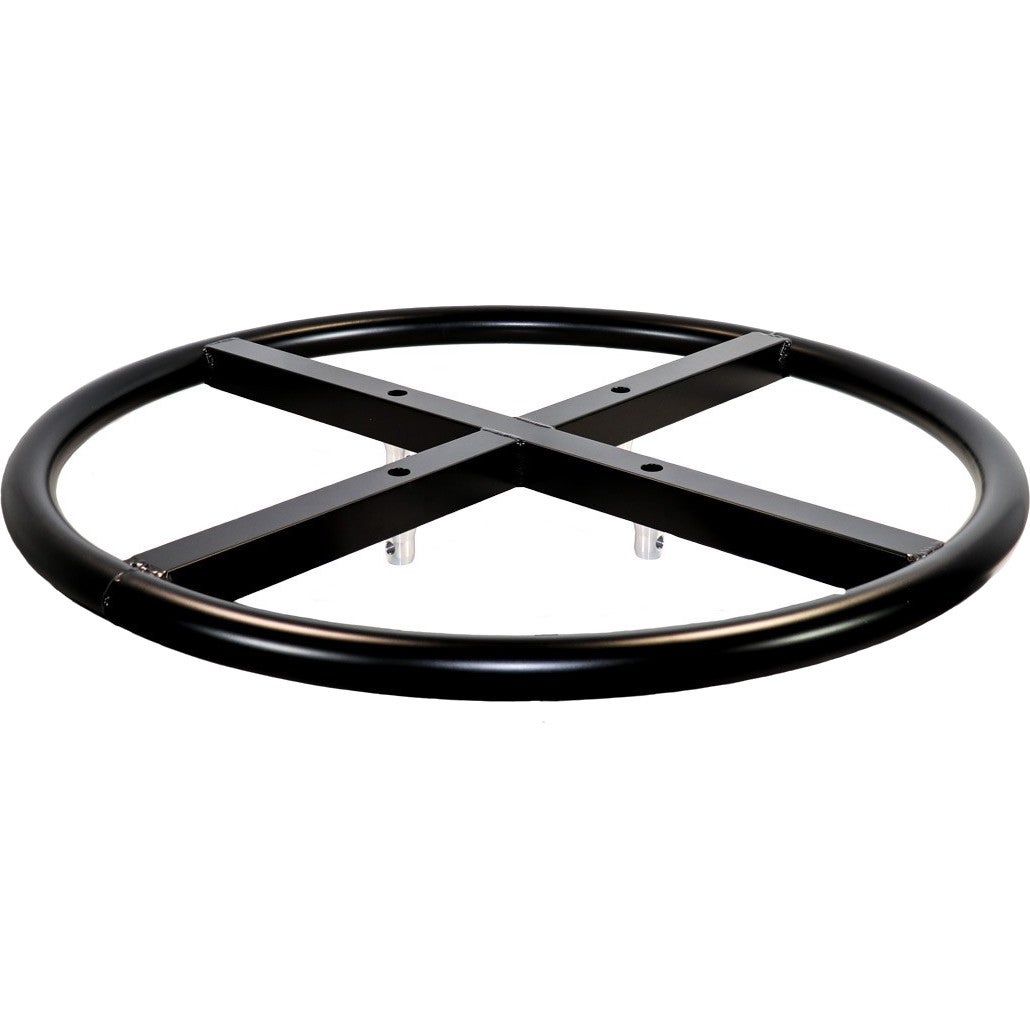 Duratruss 34/2 Dyno Wheel Black ronde bovenkant voor truss