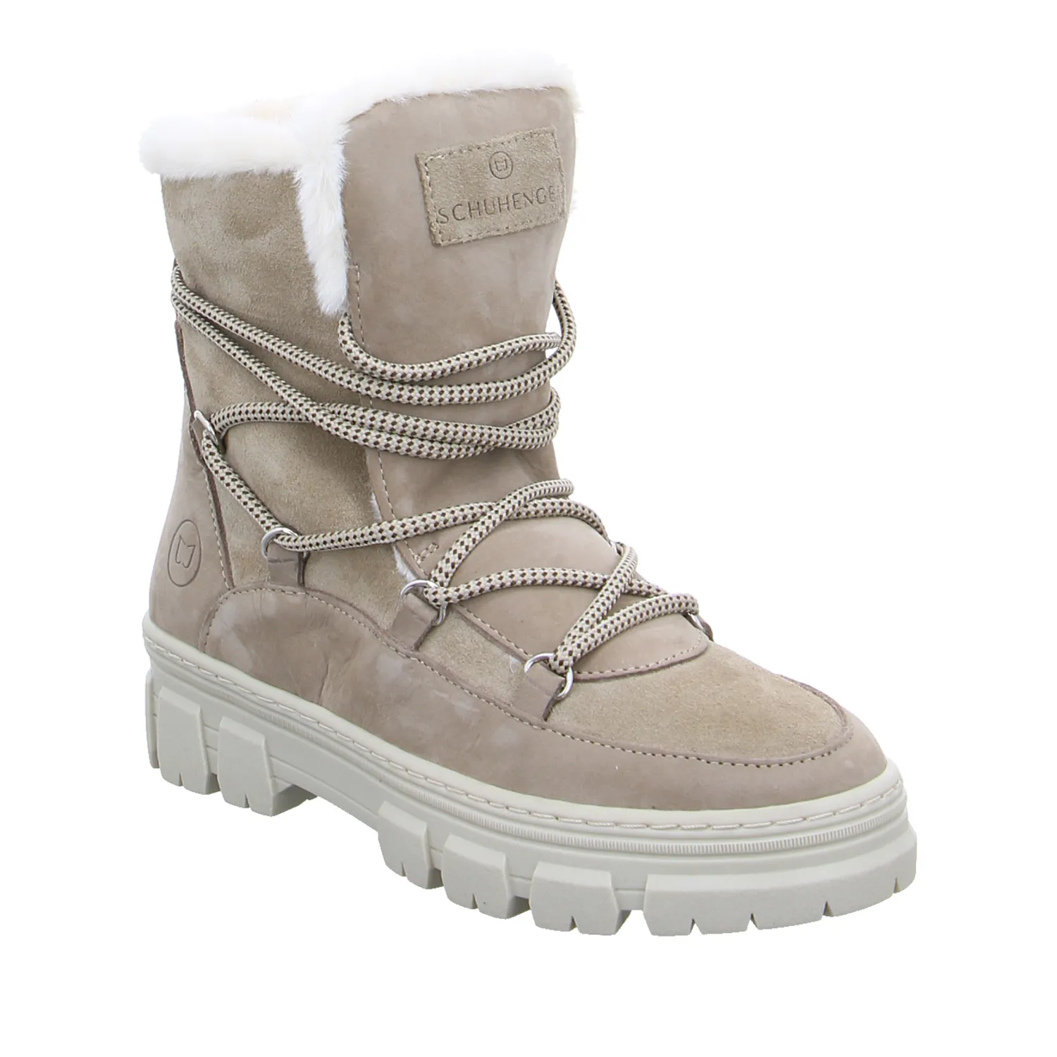 SCHUHENGEL Boot Taupe Leder