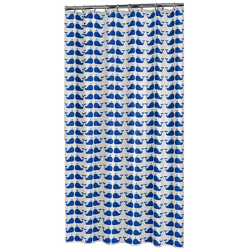 Sealskin douchegordijn whale 180x200cm blauw