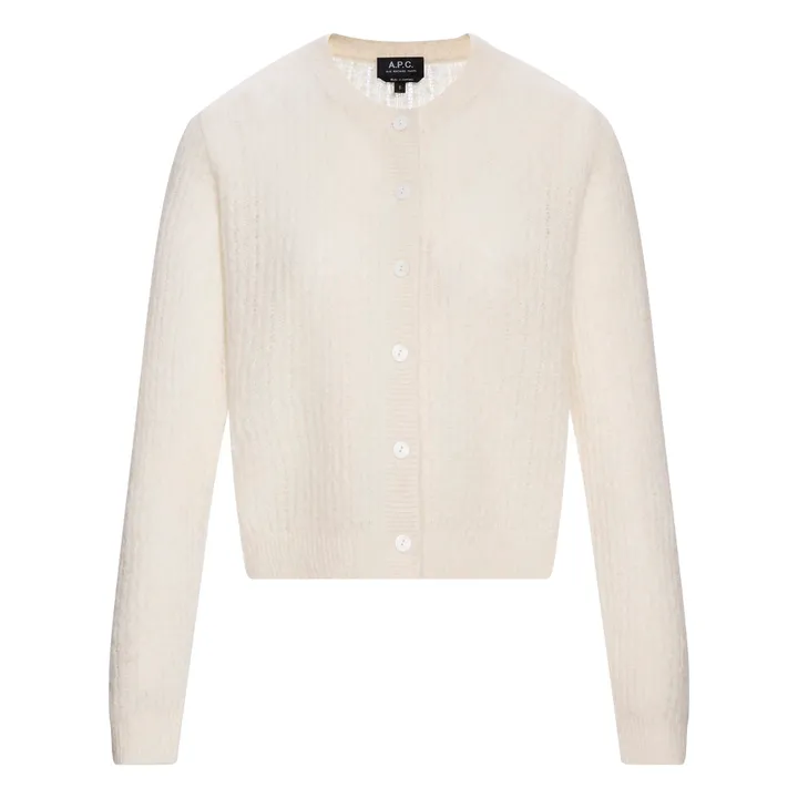 A.P.C. Gilet Milo Baby Alpaga | Blanc cassé