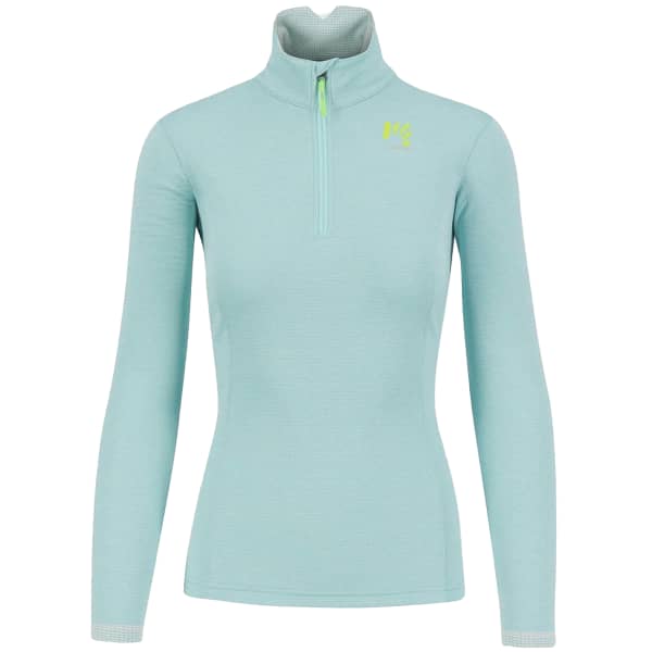 Sweat polaire ski rando KARPOS PIZZOCCO W HALF ZIP AQUA SKY