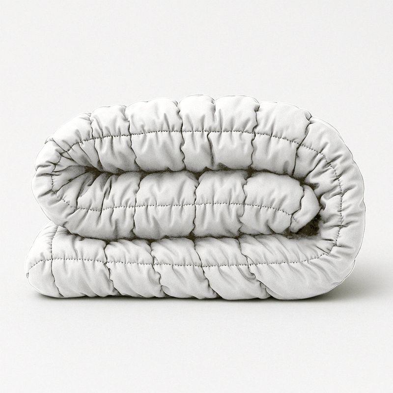 HappyBed - Wasbaar Dekbed - 200x200 - Hoesloos Dekbed - Wit - Bedrukt Dekbed
