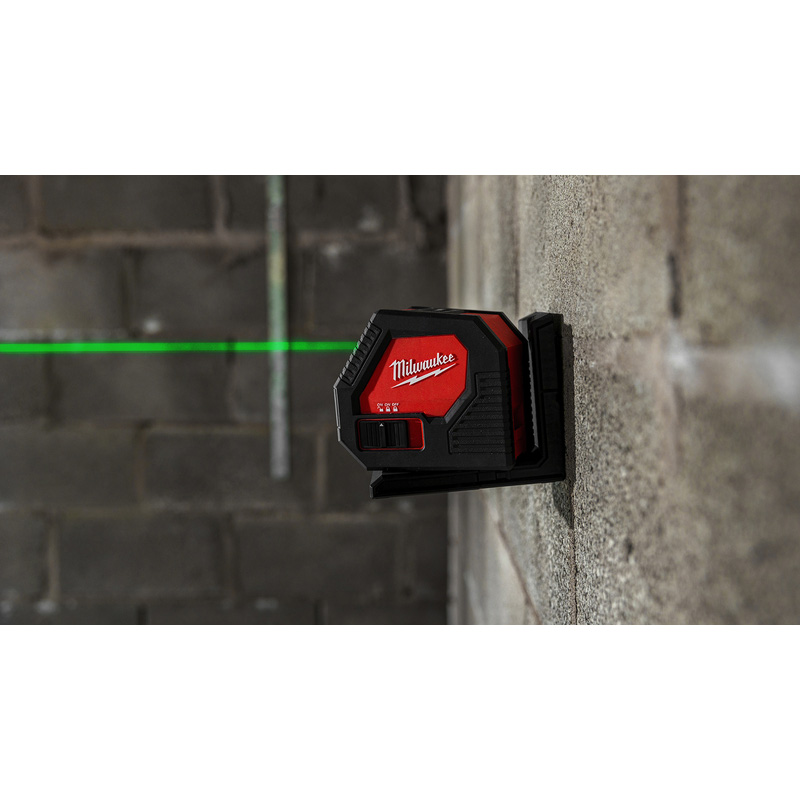 Milwaukee CLL-C Alkaline kruislijnlaser Groen