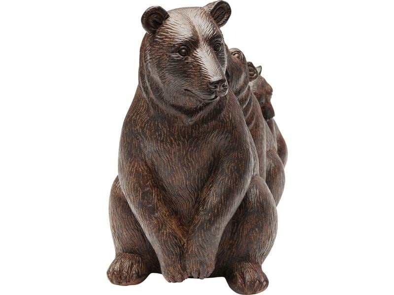 Kare Dekofigur Relaxed Bear Family Braun Deko-Objekt