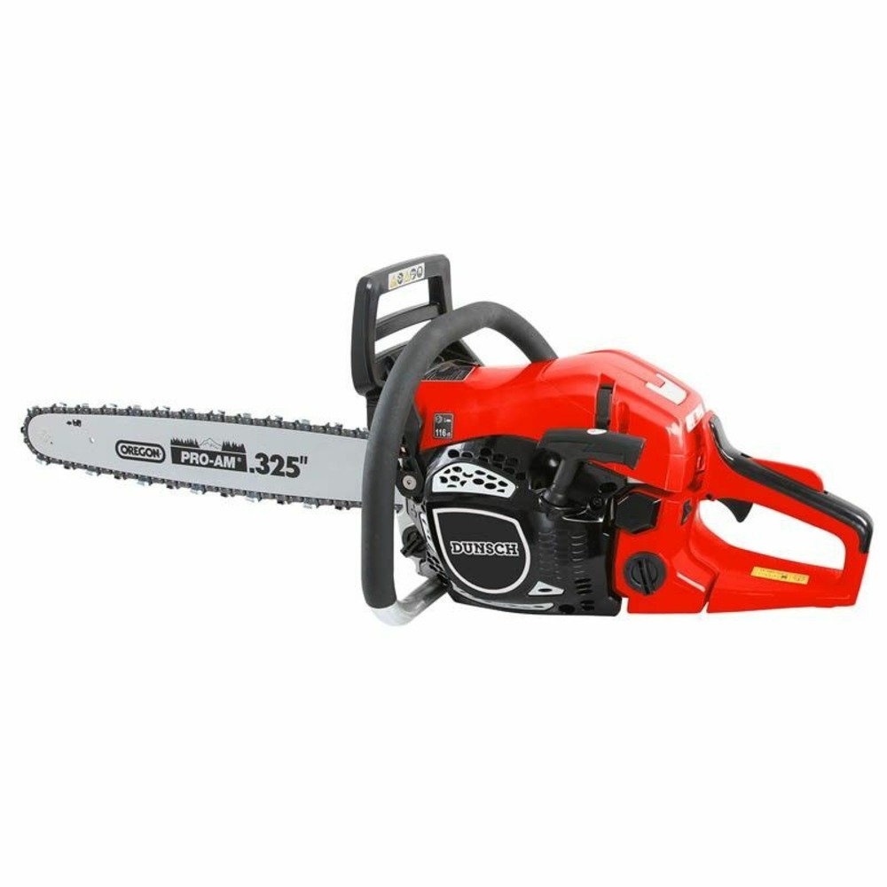 Tronçonneuse thermique professionnelle 62cc 3,2cv guide oregon 50 cm anti vibration dunsch du32615-50c