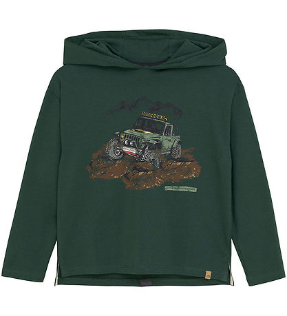 Minymo Kapuzenpullover - Jungle Green