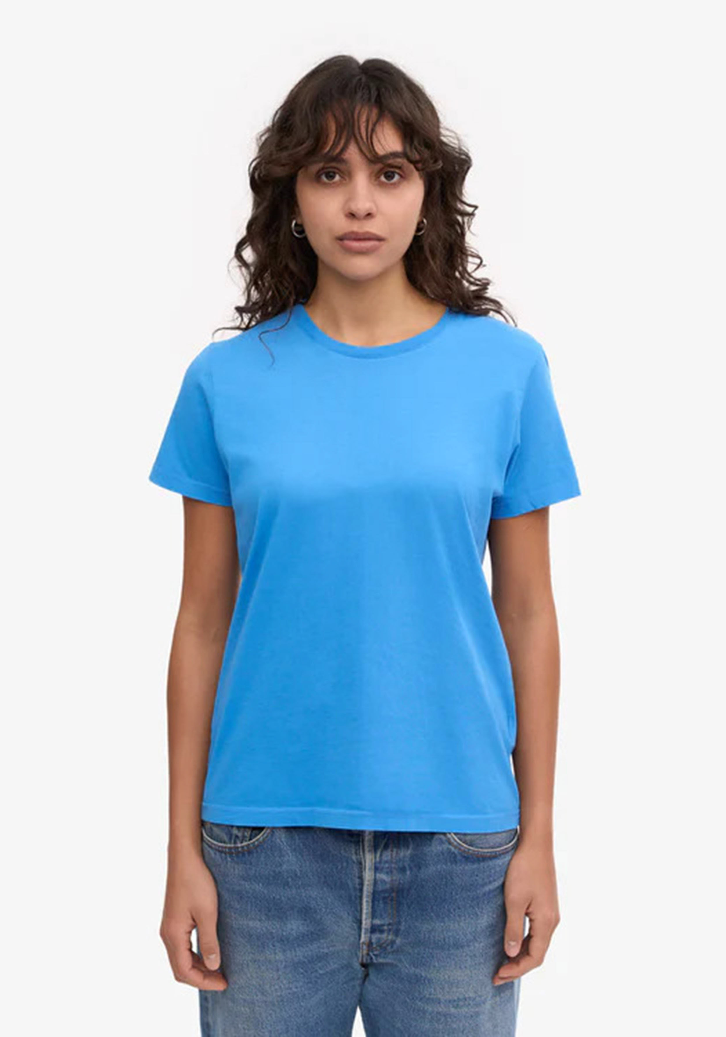 Colorful Standard Damen-T-Shirt Pacific Blue
