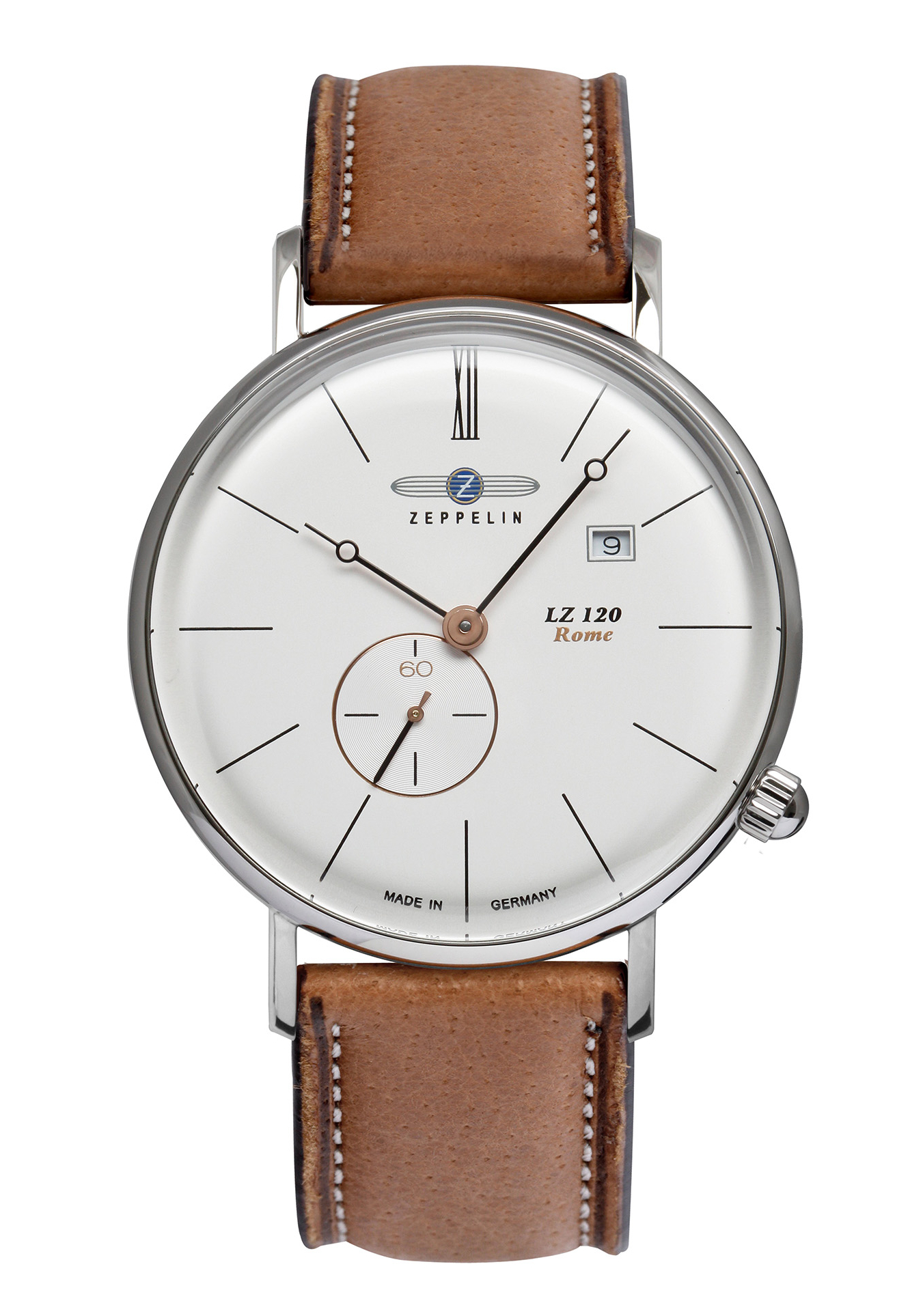 Zeppelin LZ120 Rome Herrenuhr Silber 7138-4