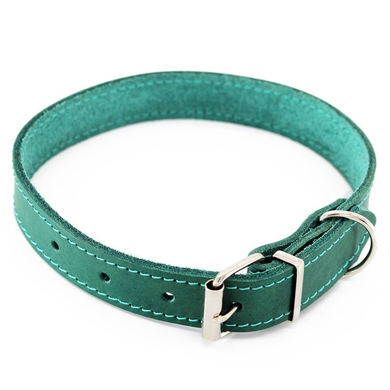Collier Heim avec broderie, bleu pétrole