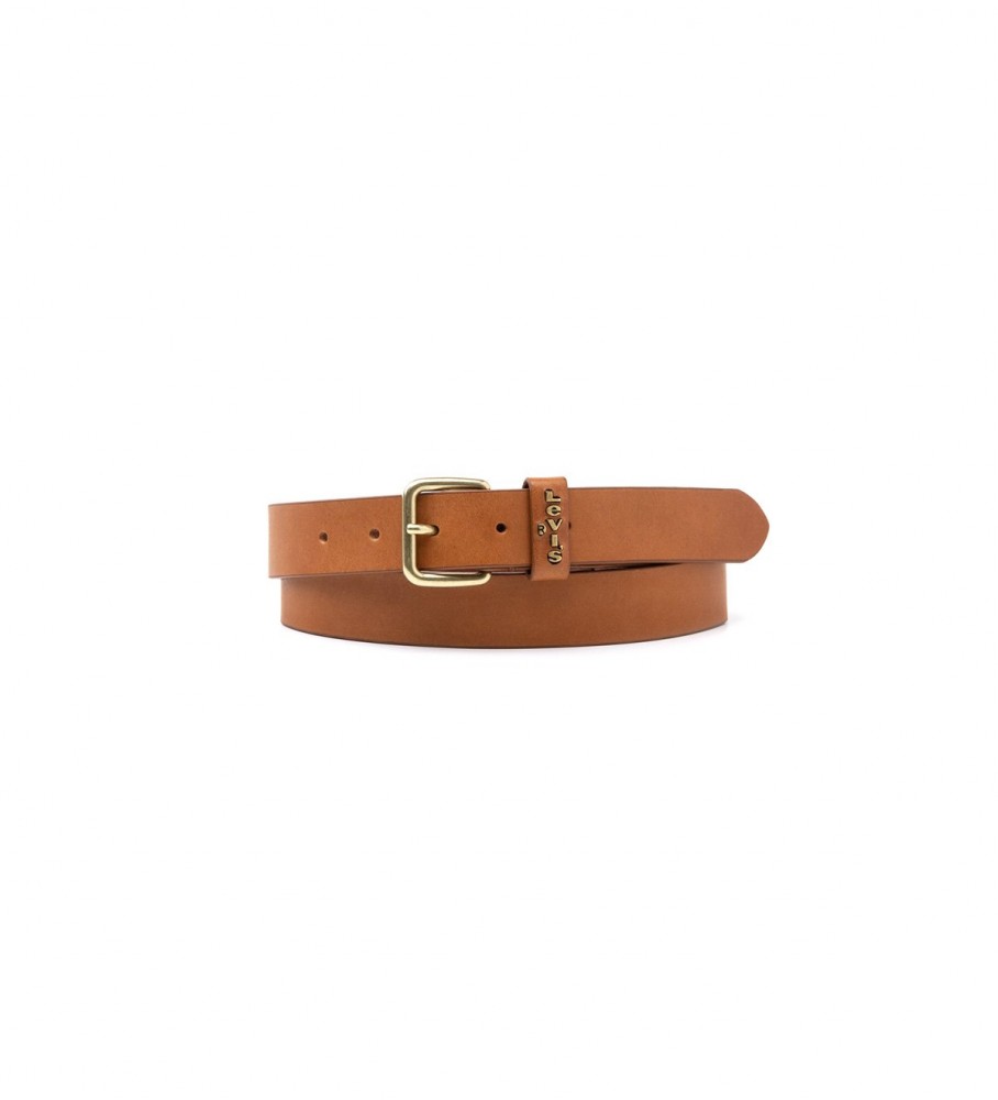 Cinto de couro marrom Levi's Calypso