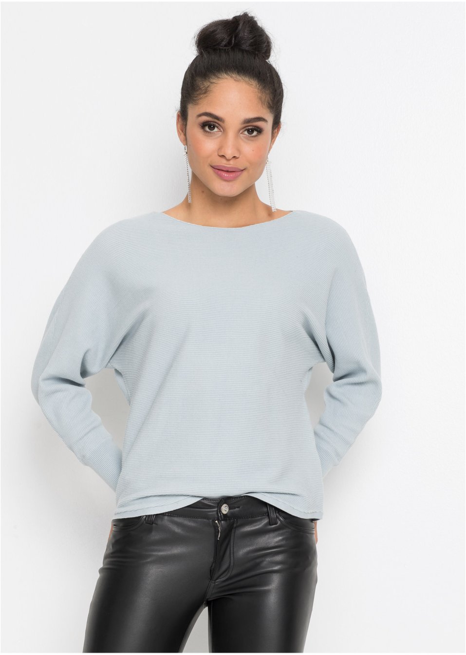 Pull oversize côtelé