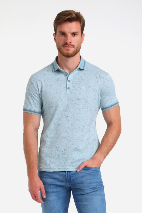 Gabbiano blauwe heren polo