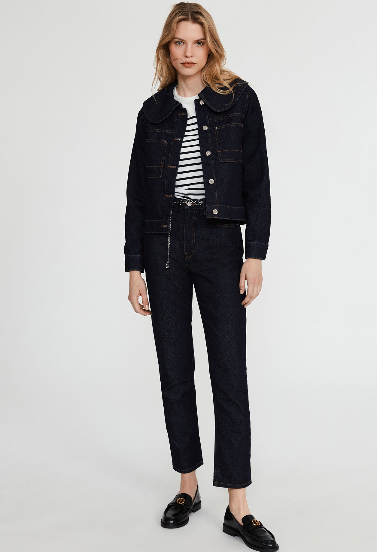 Veste denim brut