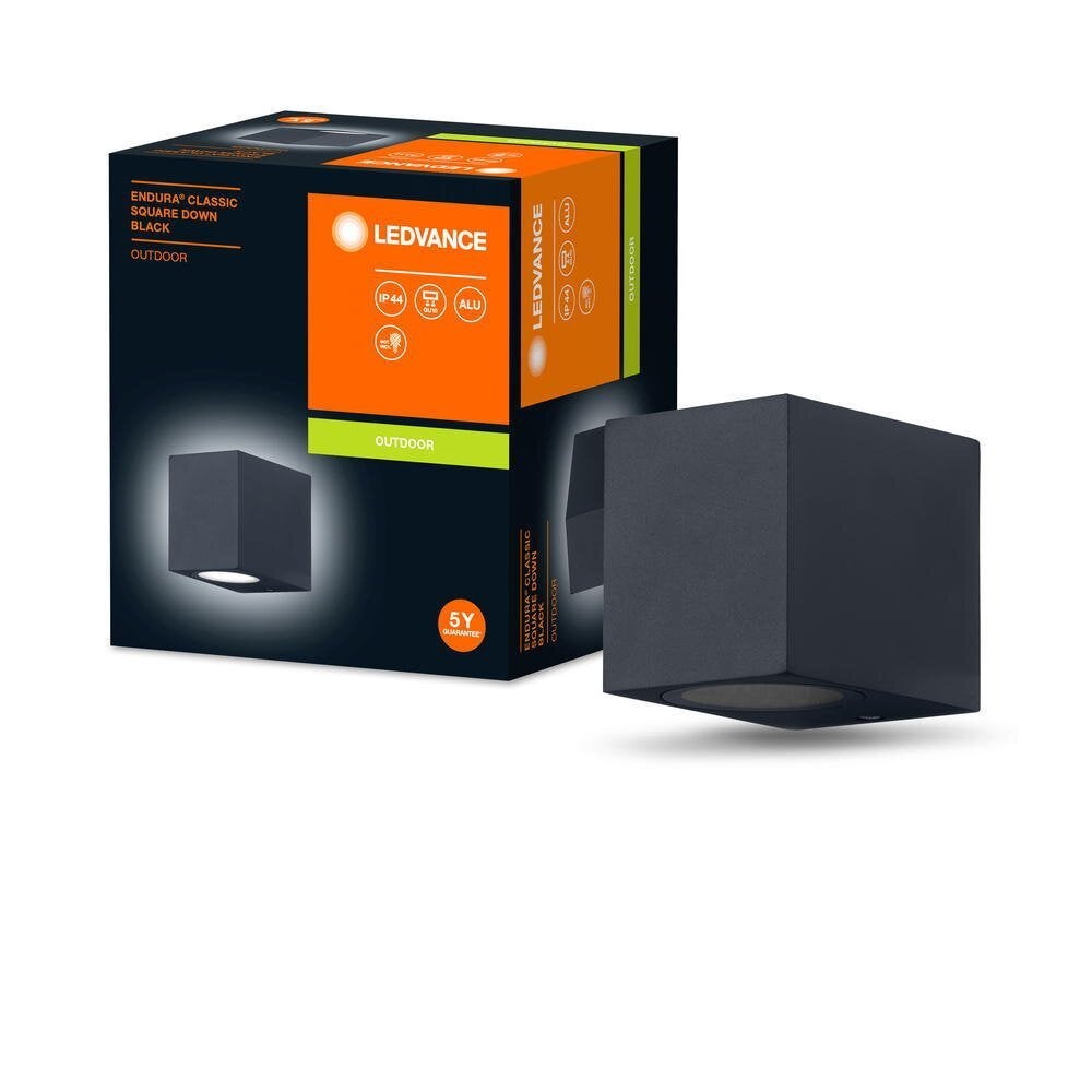 Endura Classic wandlamp in zwart GU10 IP44