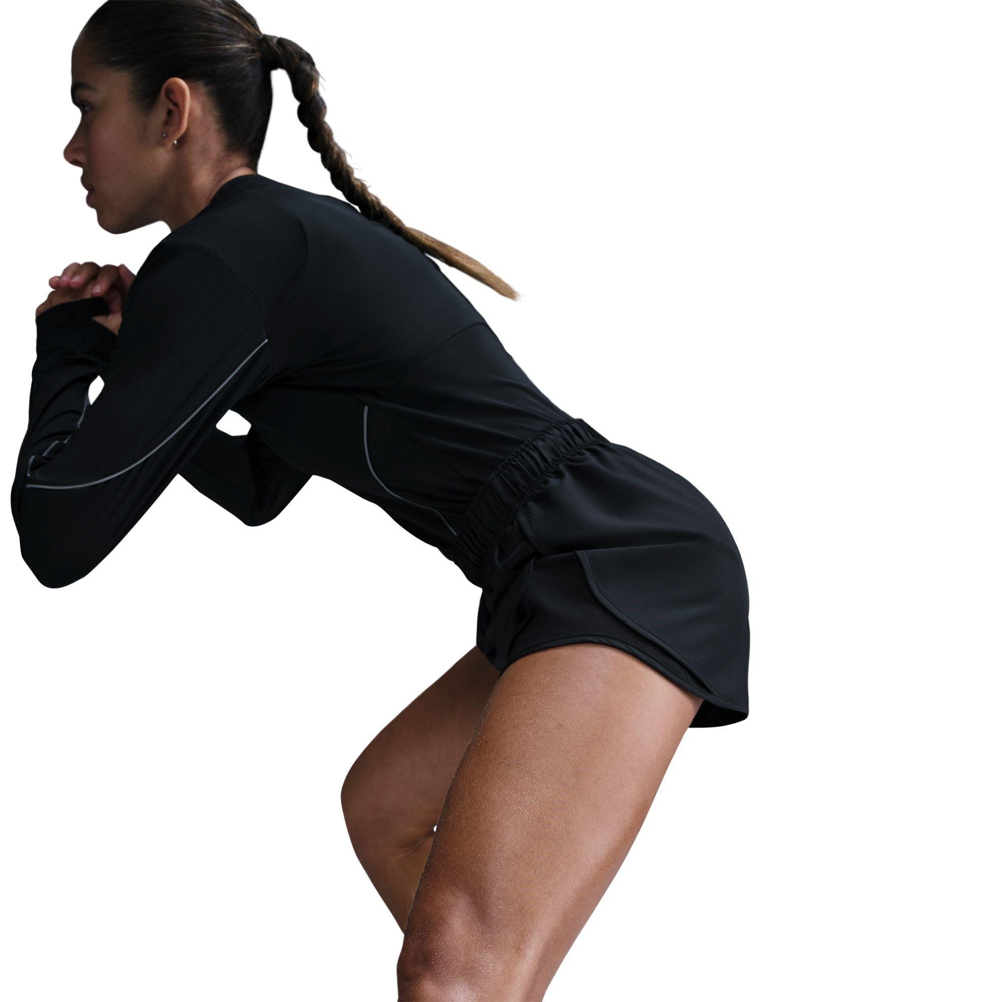 Nike Tempo Womens Dri FIT Mid Rise Brief Lined Running Shorts