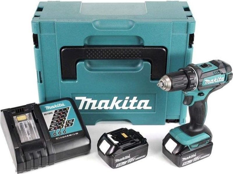 MAKITA DDF482RTJ Boor-/Schroefmachine Set - 18V - Li-Ion Accu - 2x 5.0Ah Accu - In Mbox