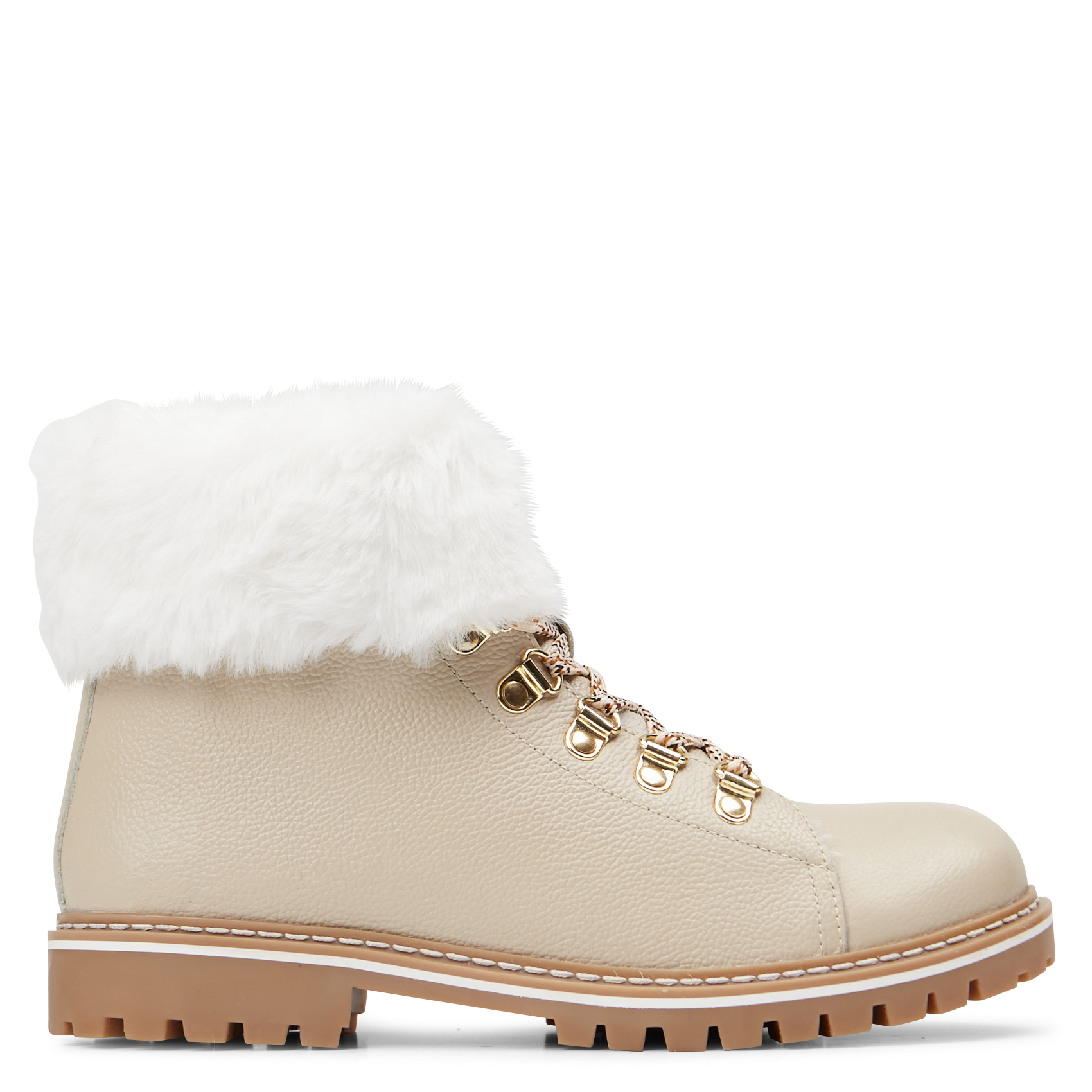 LACEN - Boots en cuir mélangé | Beige