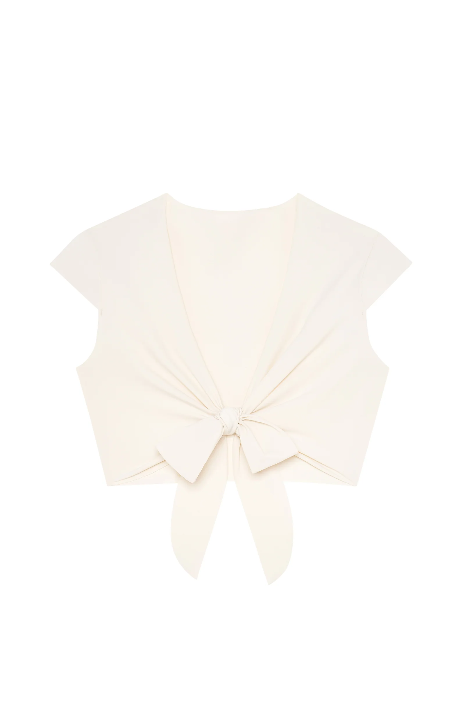 tako Crop-top cache coeur ivoire Ivoire