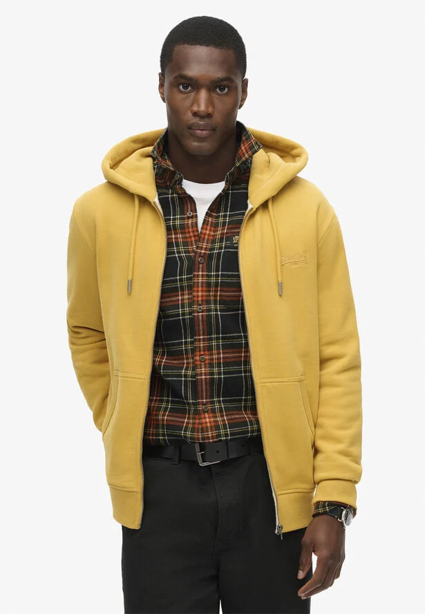Superdry ESSENTIAL LOGO ZIP HOODIE Winter gold