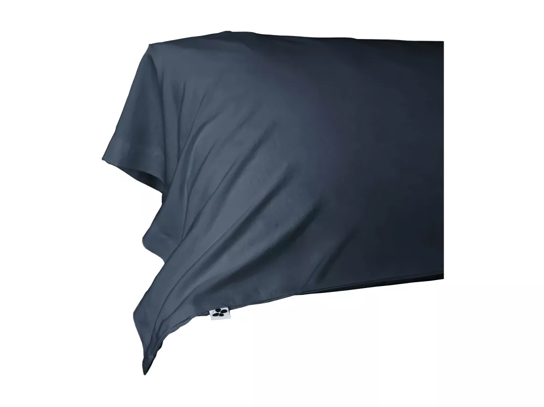 Taie de traversin en bambou 85x185 cm bleu
