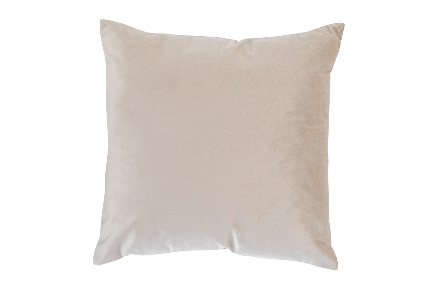 Emily pyntepute Offwhite velur. 45x45 cm.