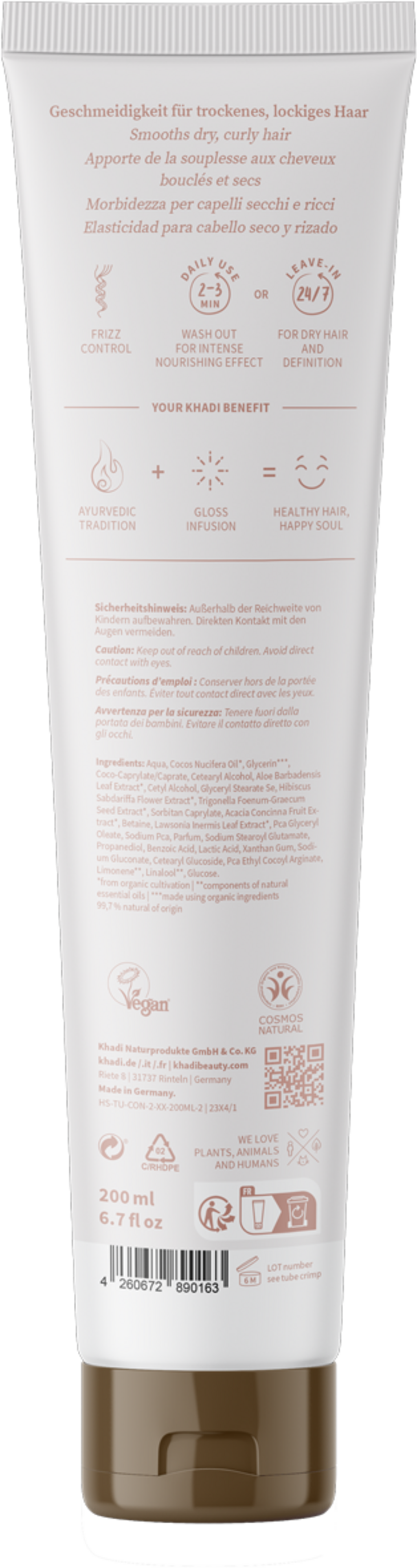 Khadi®  Ayurvedischer Elixier Conditioner Coconut Shikakai, 200 ml