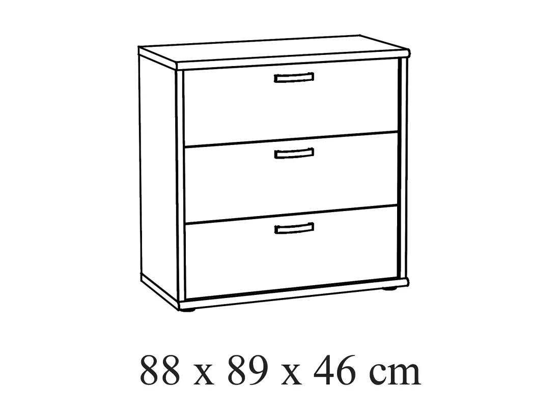 Commode bébé robuste avec table à langer intégrée coloris chêne clair collection DANY.