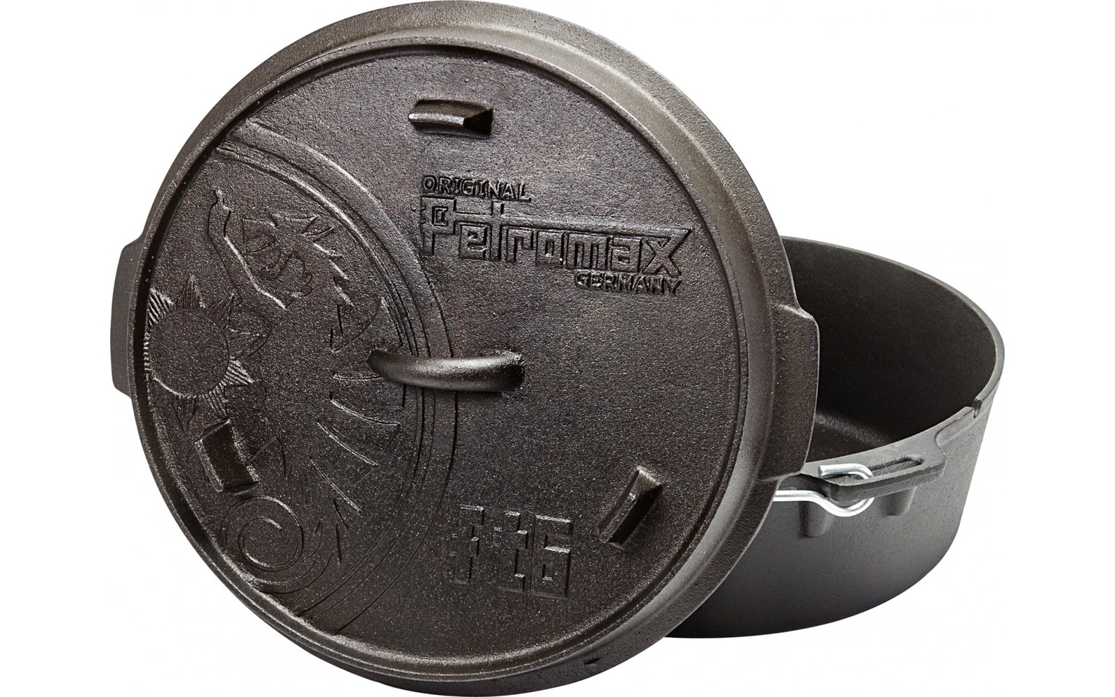 Petromax Dutch Oven Feuertopf 1,6 Liter mit Deckel und planer Boden