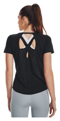 Maillot manches courtes Femme Under Armour Streaker Diamond Noir