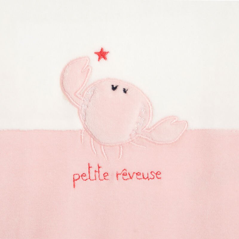 Pyjama bébé en velours rose Absorba Rose