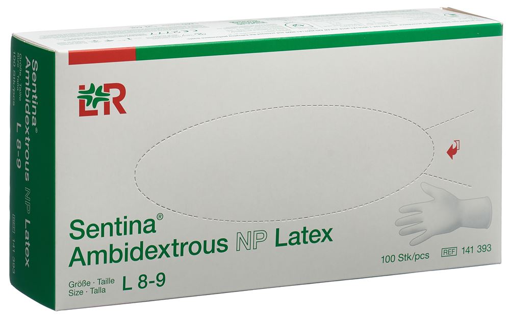 SENTINA Handschuhe L Latex 100 Stk