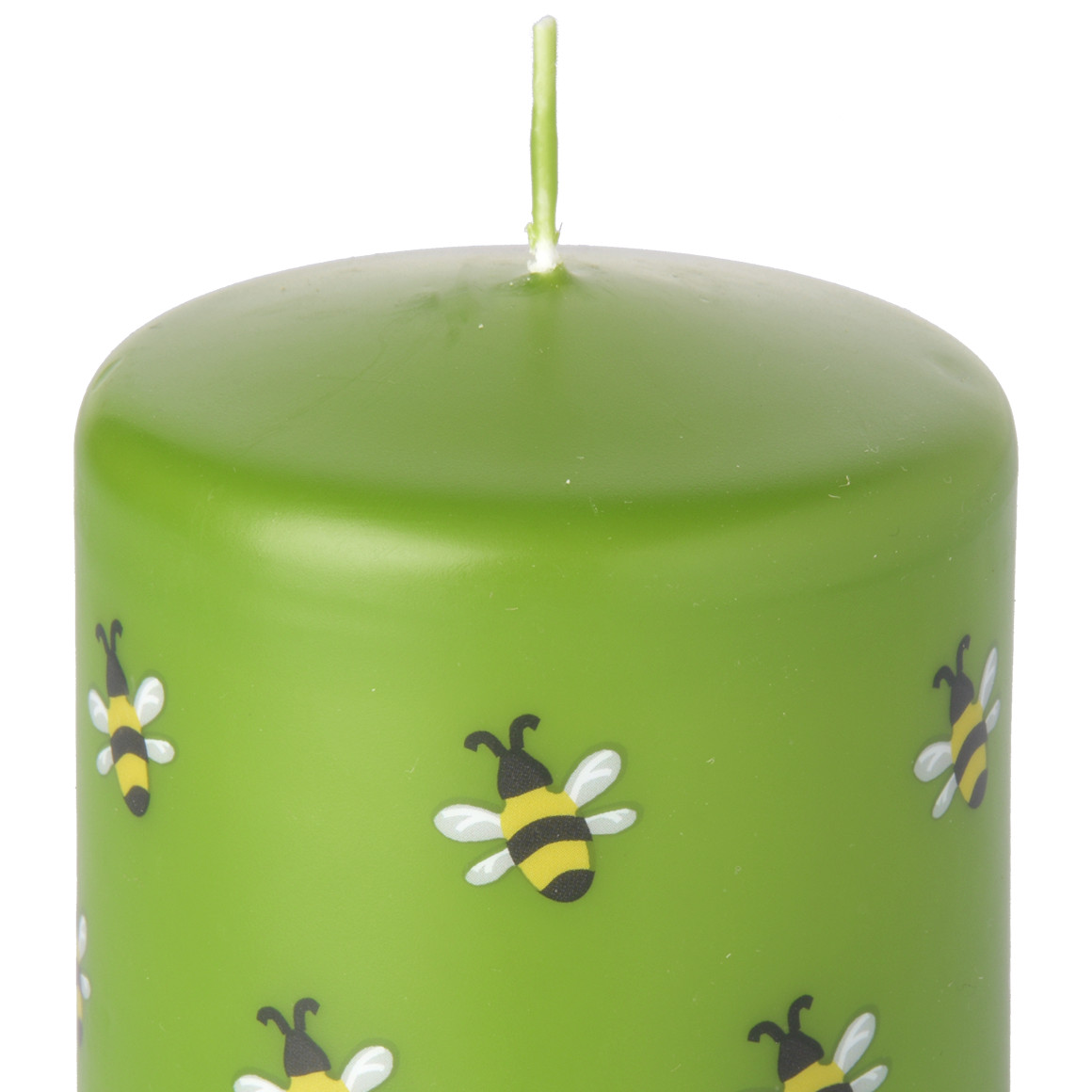 My Home Kerzen mit Bienen-Motiven grün