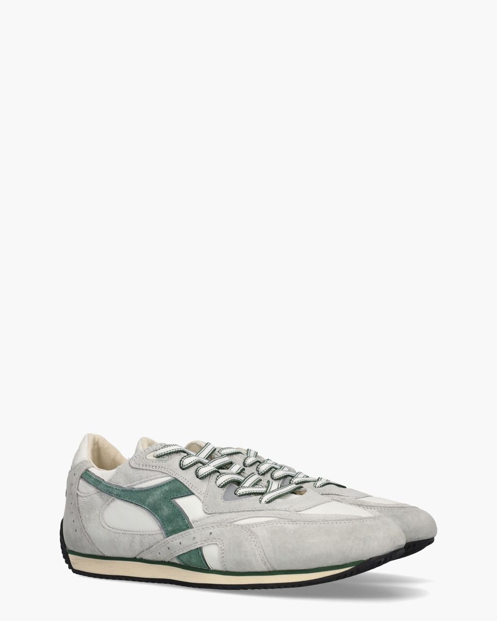 Diadora Heritage Equipe Revenge Used Grijs/Groen Herensneakers