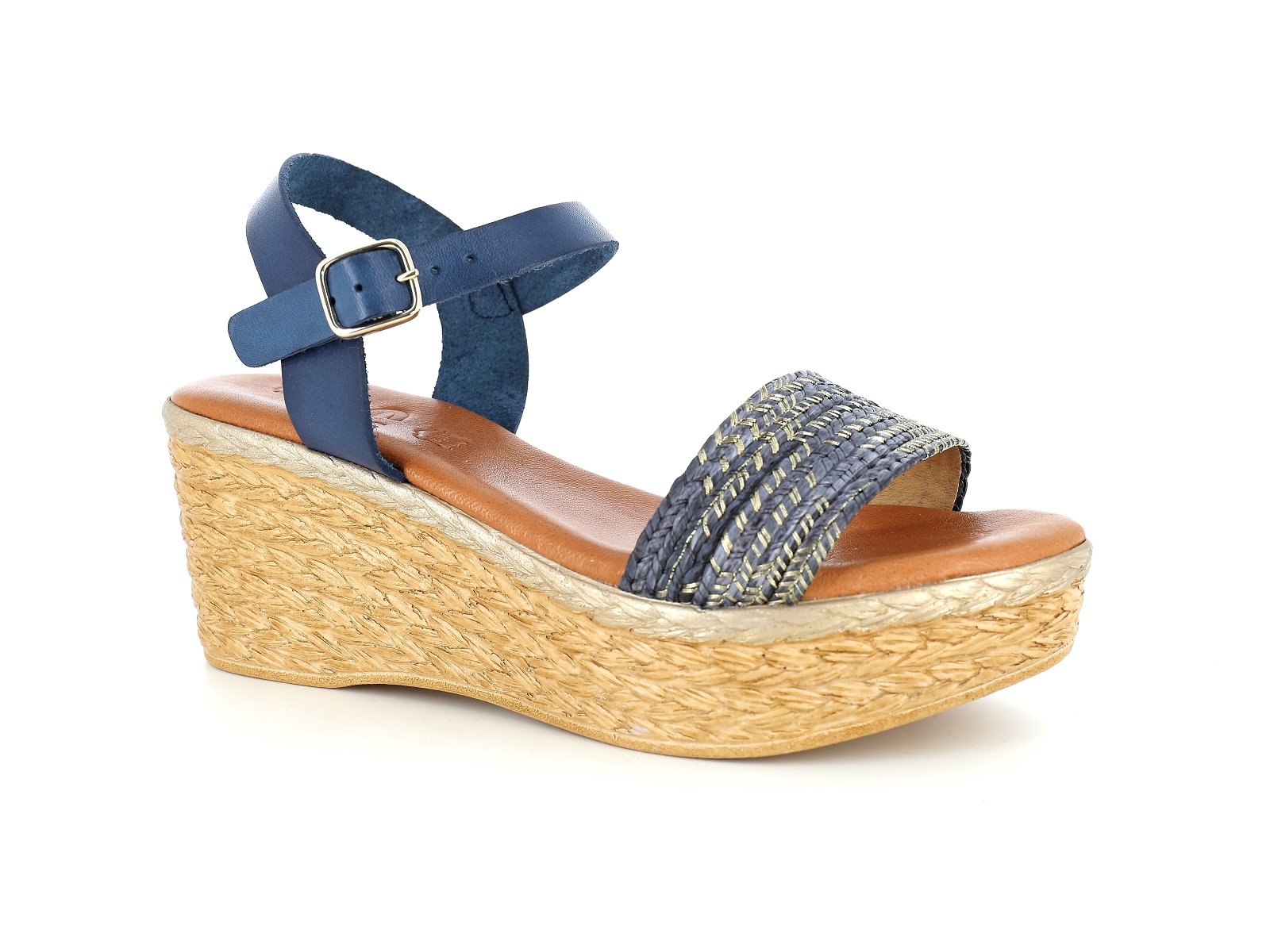 Chaussures du chateau-64386 Matières combinées Bleu