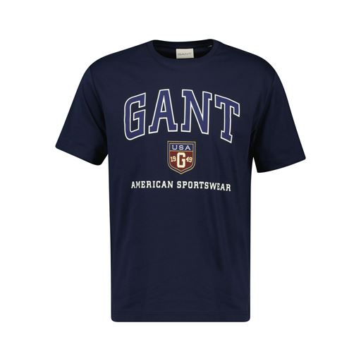 GANT Graphic T-shirt, Evening Blue, 3XL