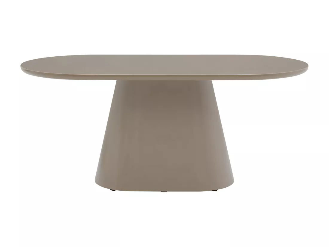 Table à manger 6 personnes en MDF - Taupe - VALIANA de Pascal Morabito