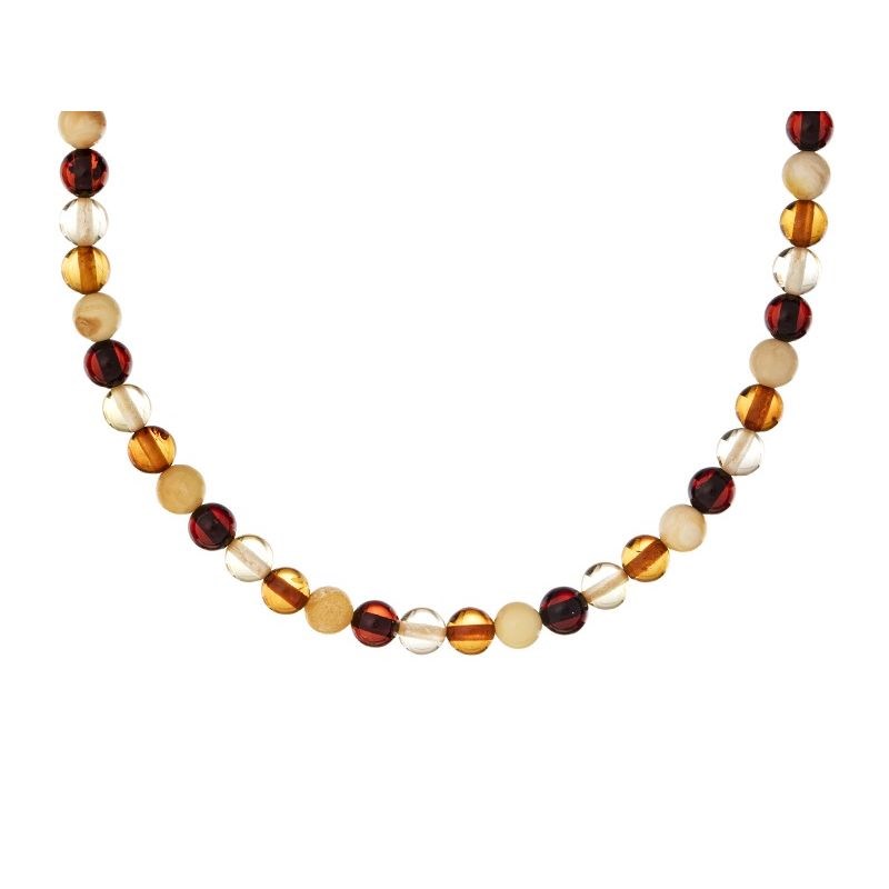 Collier Boule 5mm Ambre de la mer Baltique