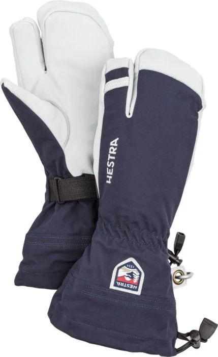 Army Leather Heli Ski 3 finger skihandske