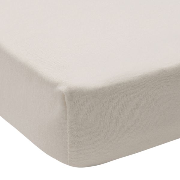 Jollein Hoeslaken - Jersey - 2 Stuks - Boxmatras 75×95 cm - Oatmeal/Sand