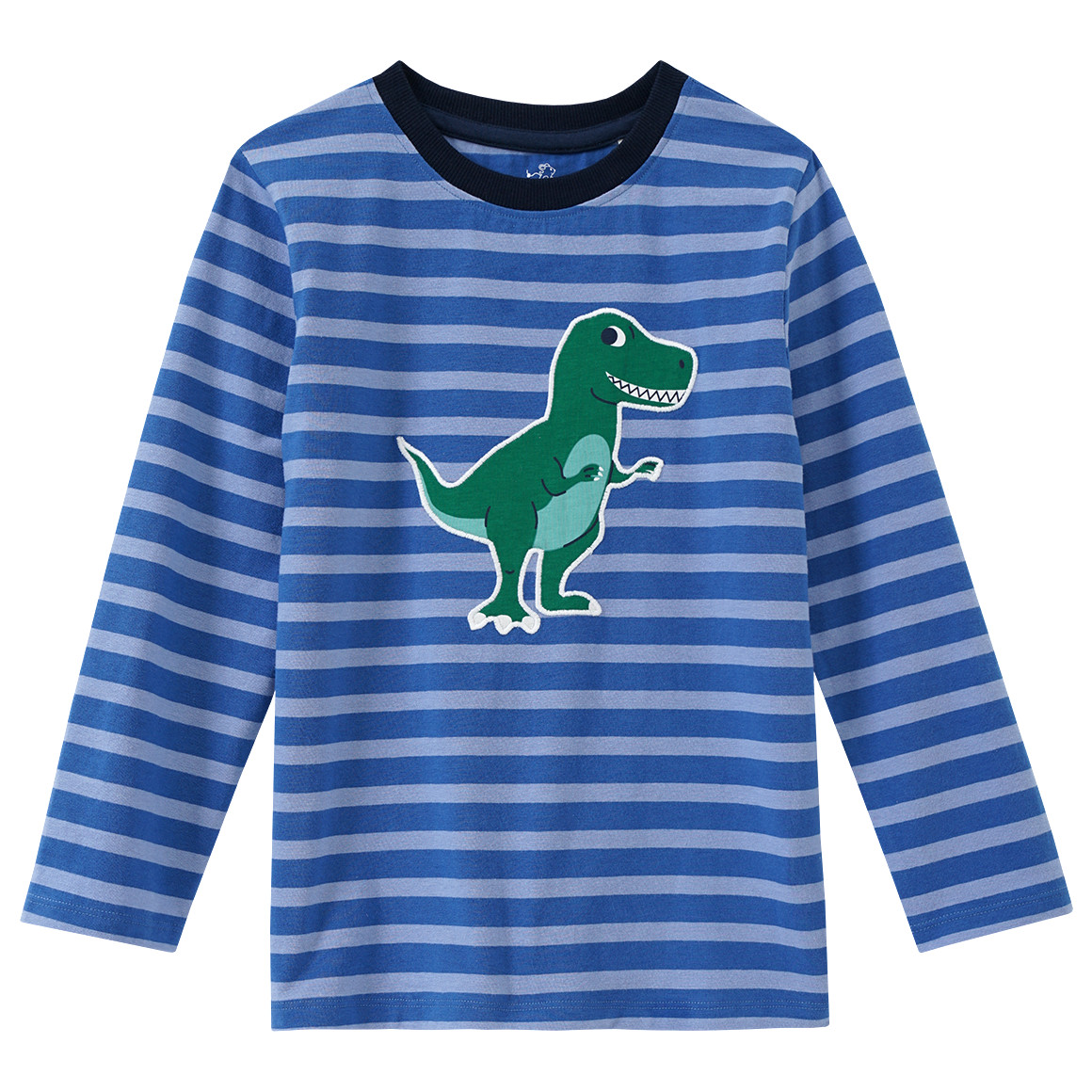 Topolino Jungen Langarmshirt mit Dino-Applikation blau / hellblau