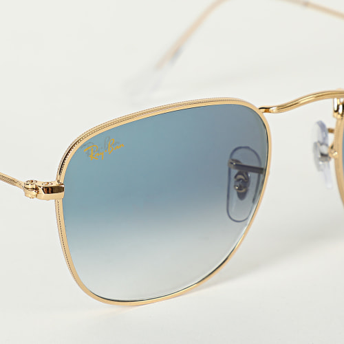 Lunettes De Soleil Frank 3857 Doré Dégradé Bleu Clair