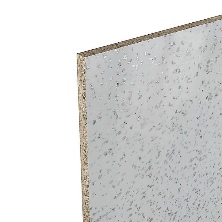 Crédence de cuisine noir et blanc GoodHome Berberis l. 200 cm x H. 60 cm x Ep. 3 mm