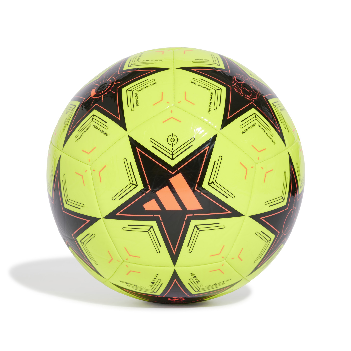 Adidas UEFA Champions League Club Voetbal Maat 5 Geel Zwart Oranje