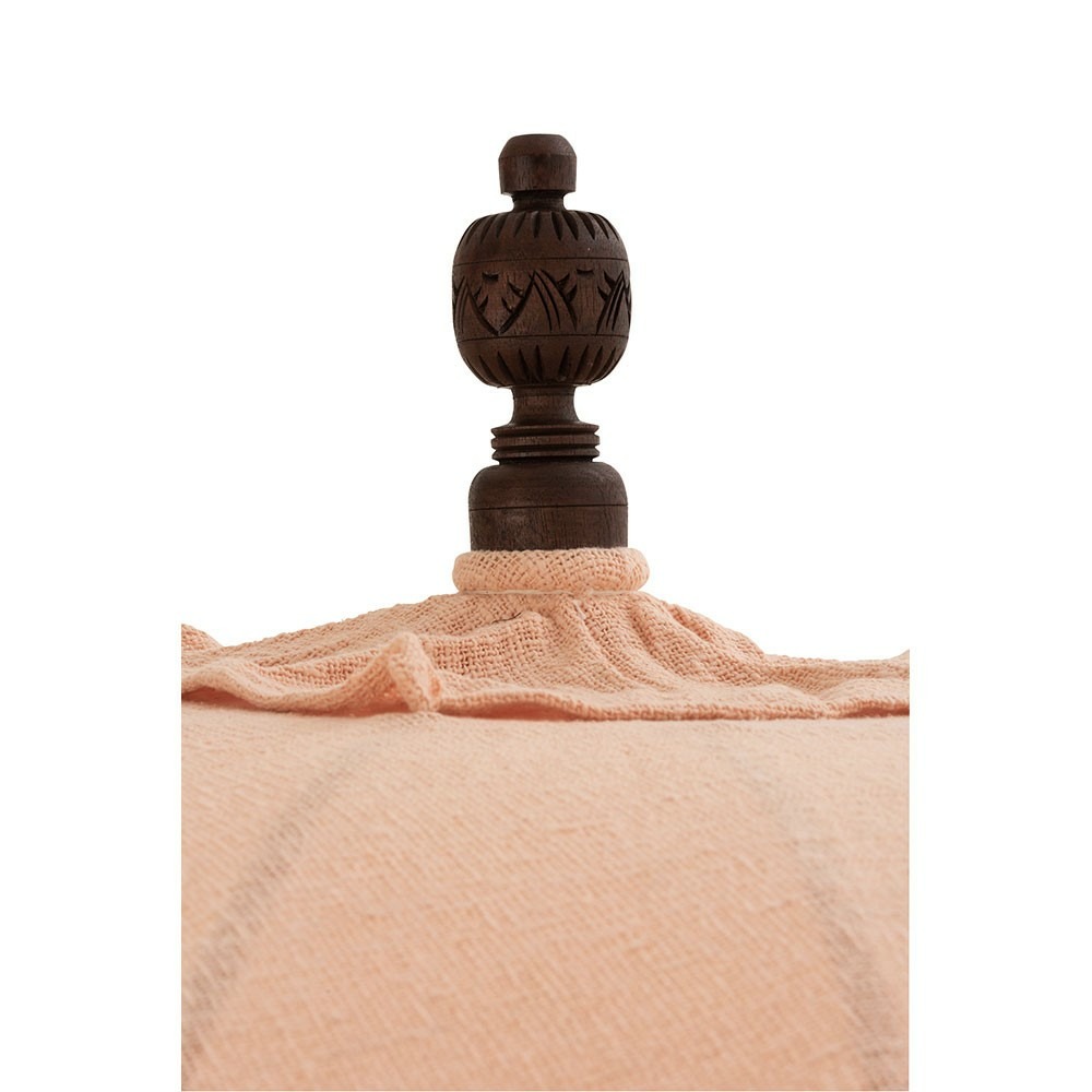 Parasol + pied floches/coquillages peche bois marron fonce l