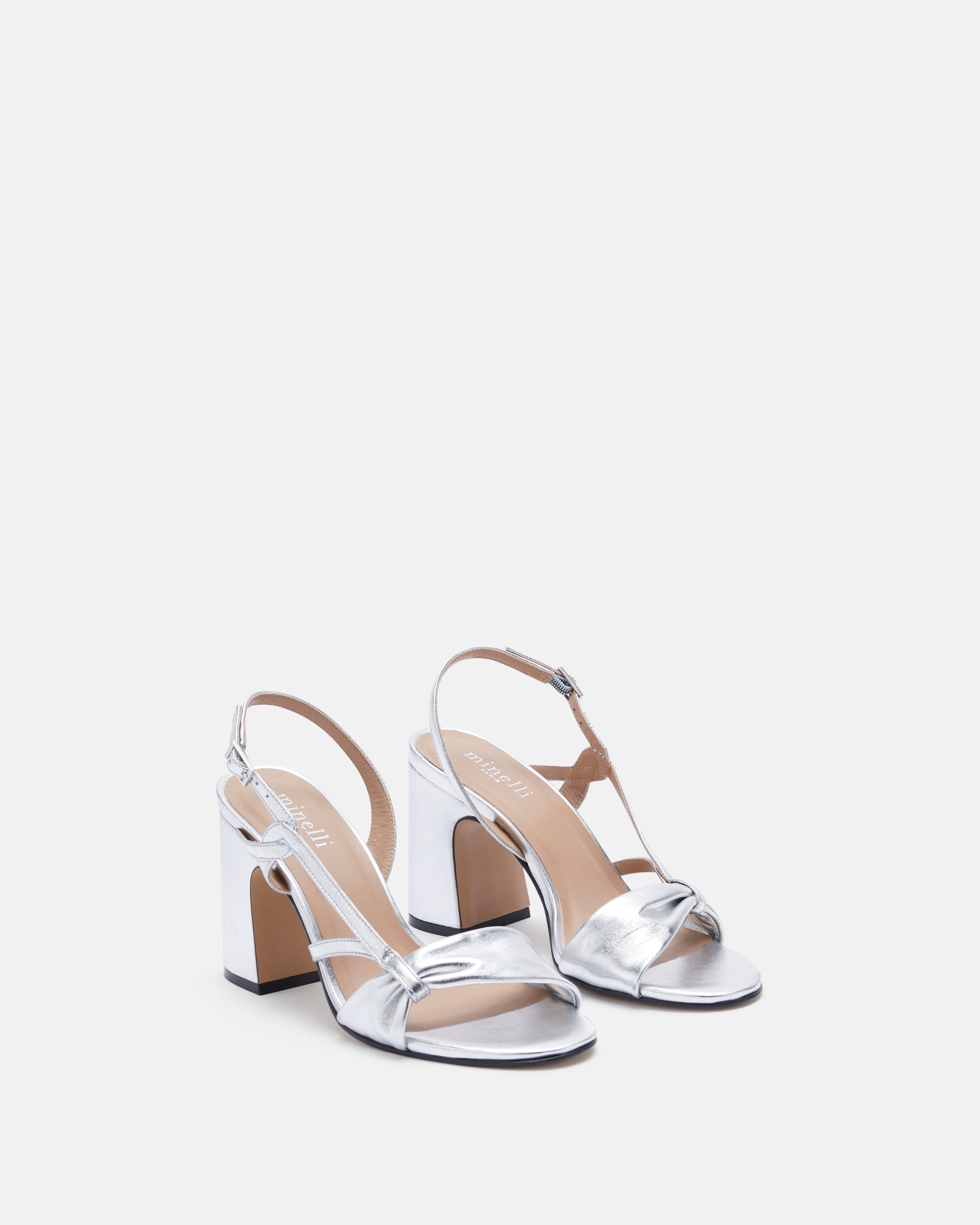 SANDALES KETI/MET ARGENT